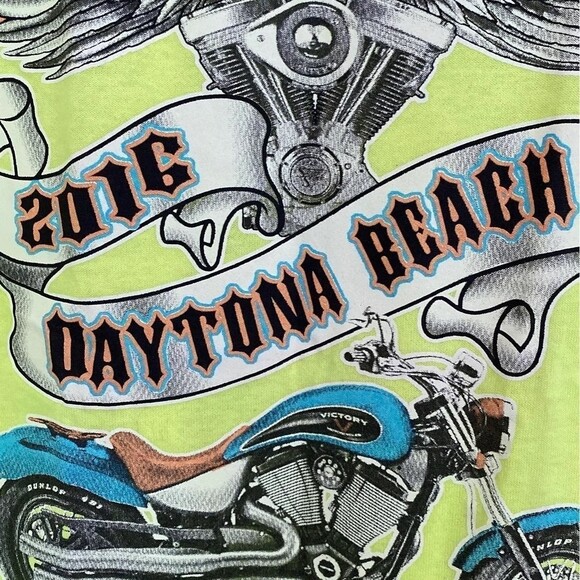 BIKE WEEK--DAYTONA BEACH Built To Ride (2016) Men's T-Shirt Size (Small) - Picture 4 of 12